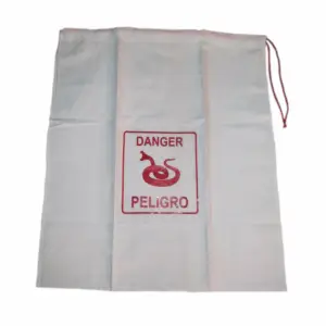 Bolsa herpetológica para captura y transporte seguro de serpientes y culebras.