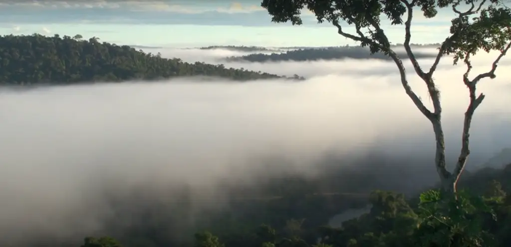 paisaje nublado por el cerro la vieja