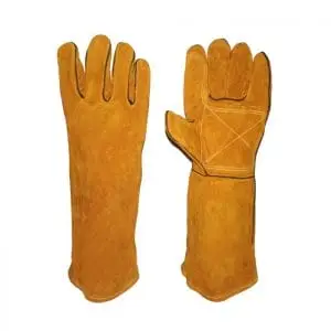 guantes para manipulación de animales vista ambos lados