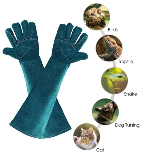 Guantes para manejo de fauna