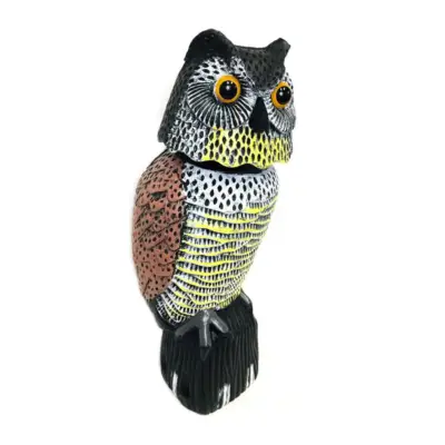 Búho Espantapájaros Decorativo – Repelente de Aves