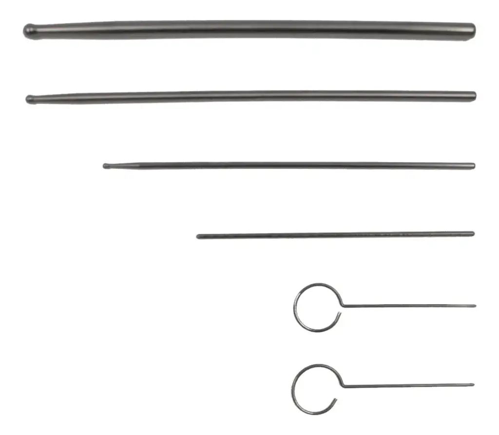 sondas sexadoras de acero inoxidable para reptiles en diferentes tamaños